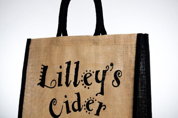 Lilley's Large Brown/Black Jute Bag