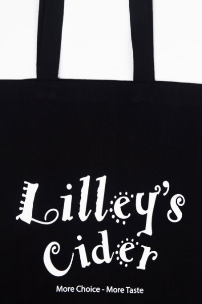 Lilley's Cider Black Tote Bag